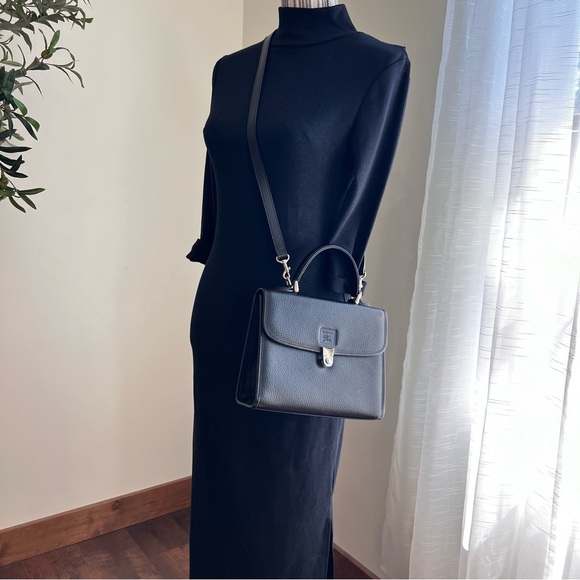 Burberry Leather Satchel Top handle Two Way Bag - Picture 8 of 16